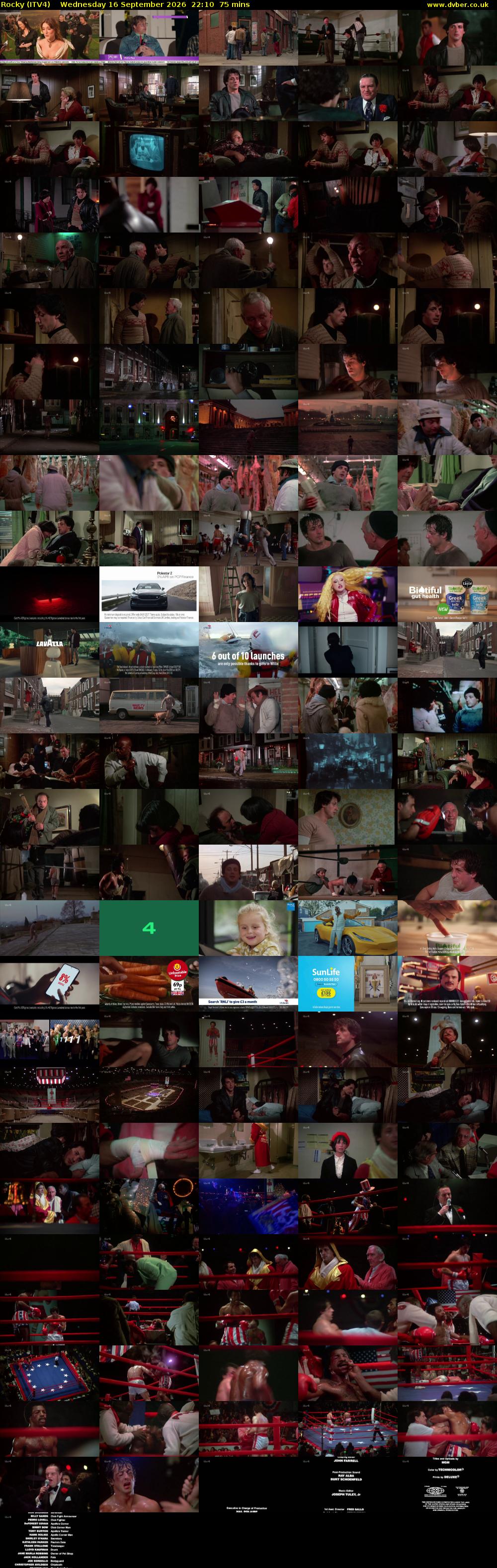 Rocky (ITV4) Wednesday 16 September 2026 22:10 - 23:25