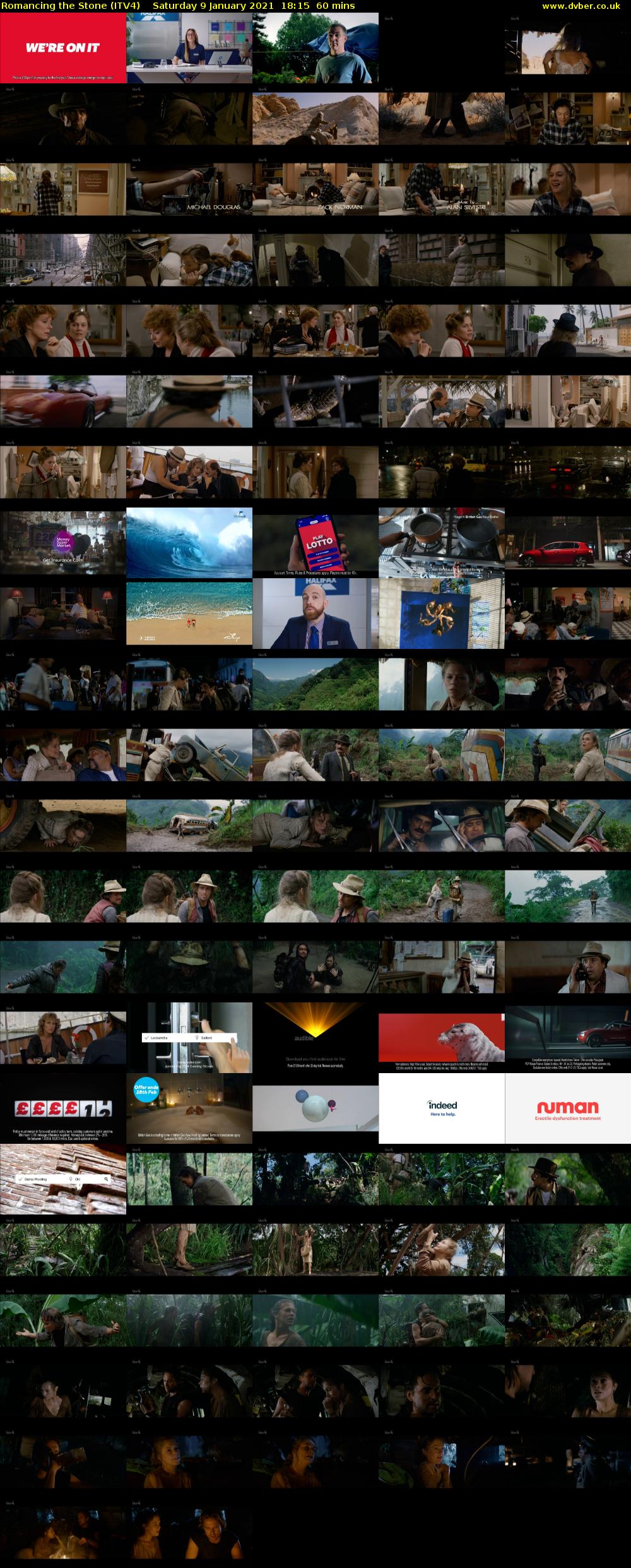 Romancing the Stone (ITV4) Saturday 9 January 2021 18:15 - 19:15