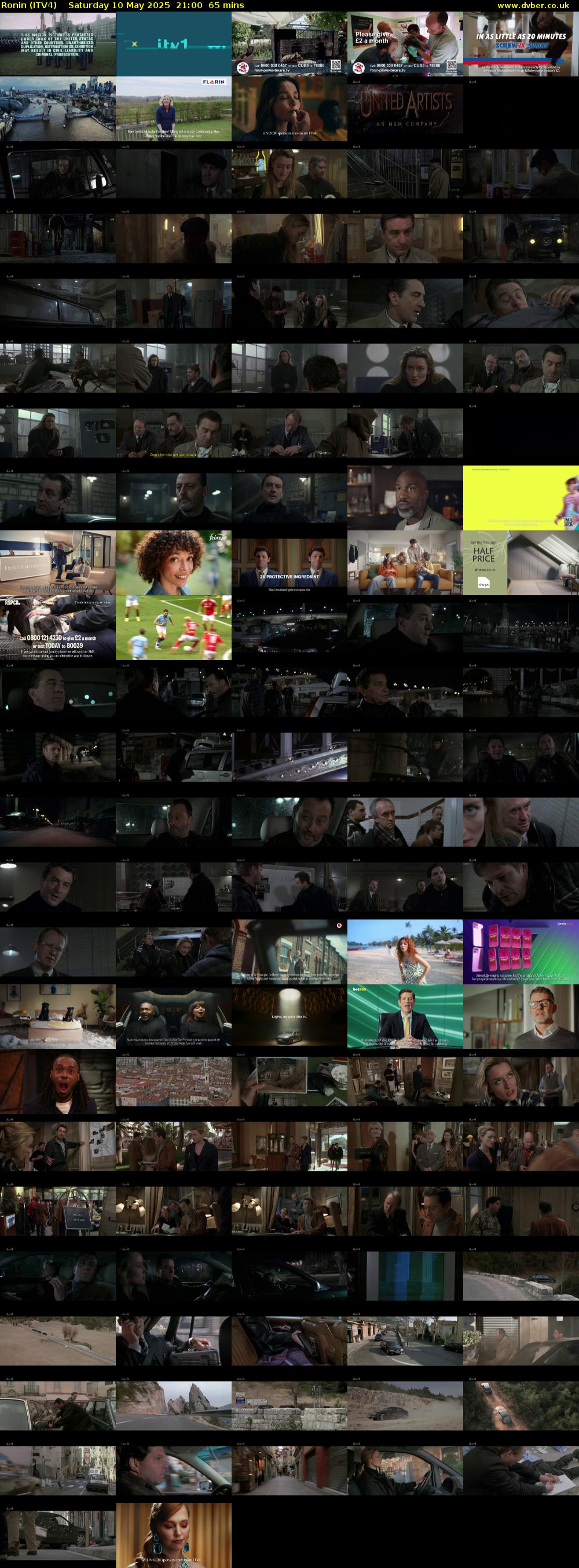 Ronin (ITV4) Saturday 10 May 2025 21:00 - 22:05