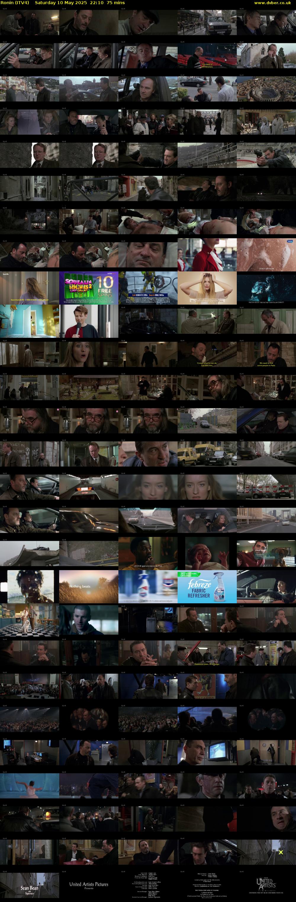 Ronin (ITV4) Saturday 10 May 2025 22:10 - 23:25