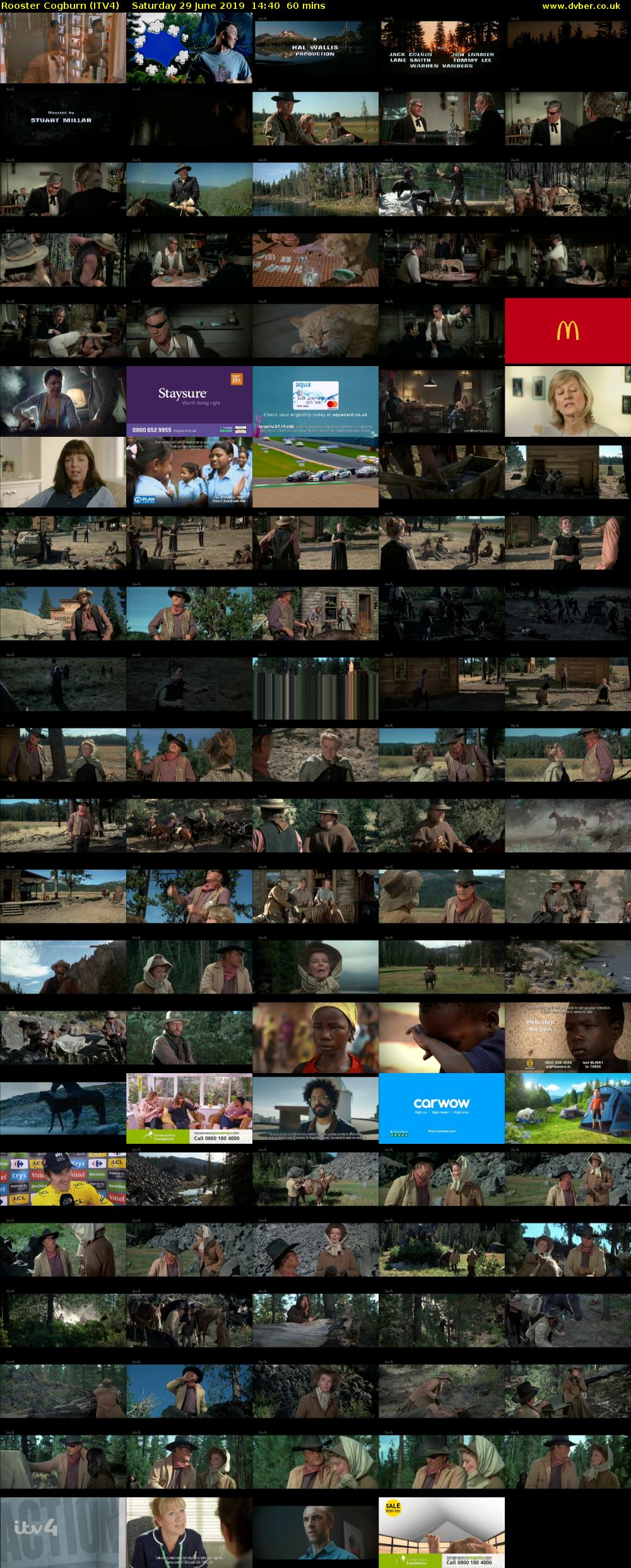 Rooster Cogburn (ITV4) Saturday 29 June 2019 14:40 - 15:40
