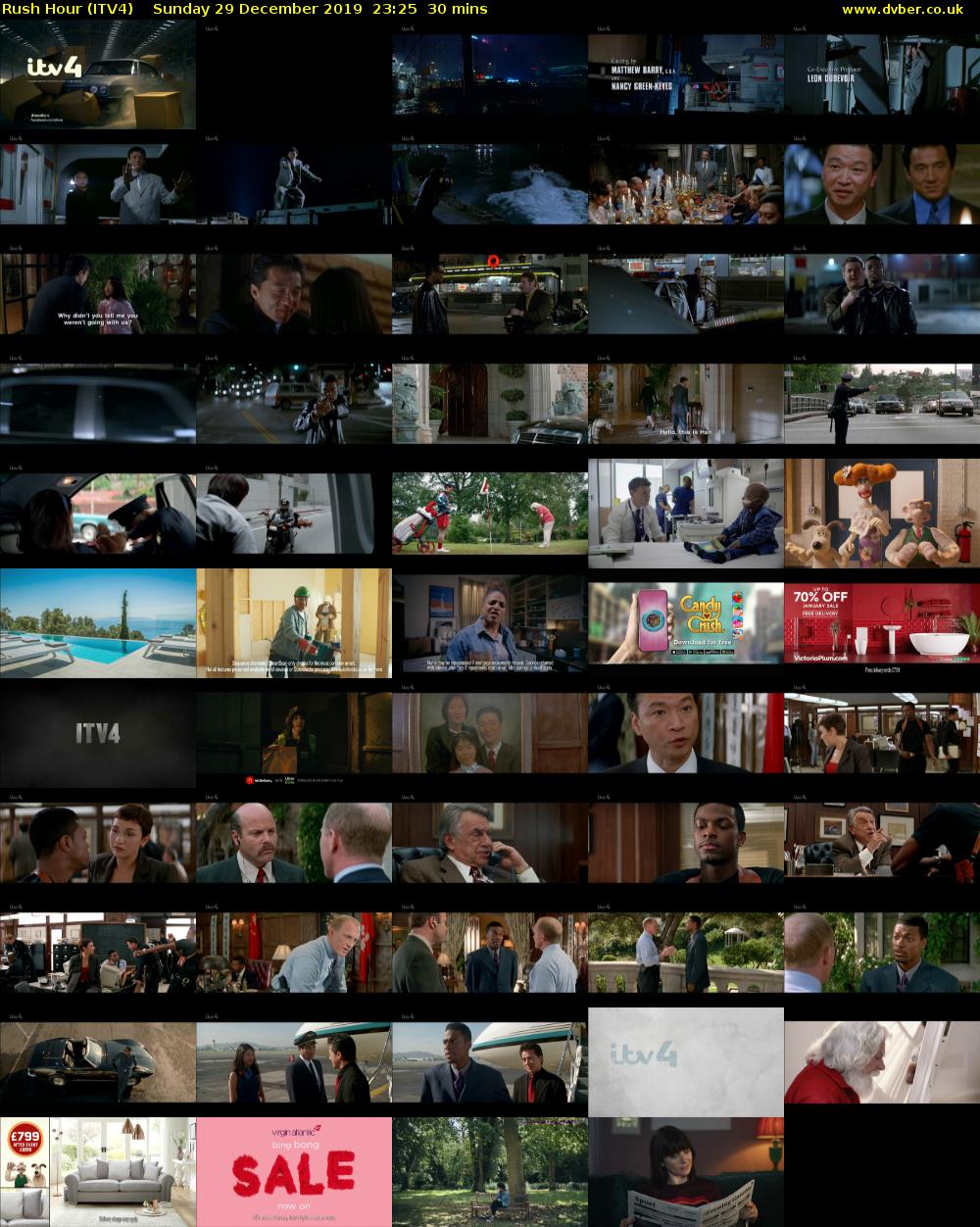 Rush Hour (ITV4) Sunday 29 December 2019 23:25 - 23:55