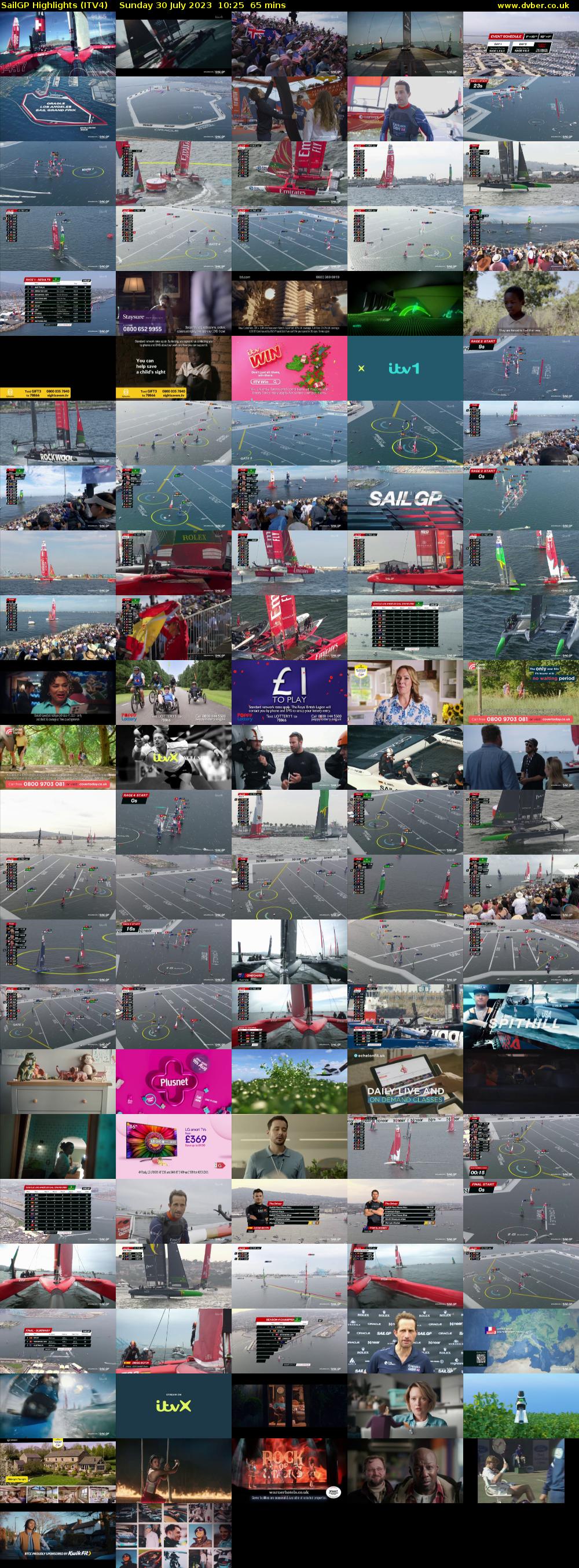 SailGP Highlights (ITV4) Sunday 30 July 2023 10:25 - 11:30