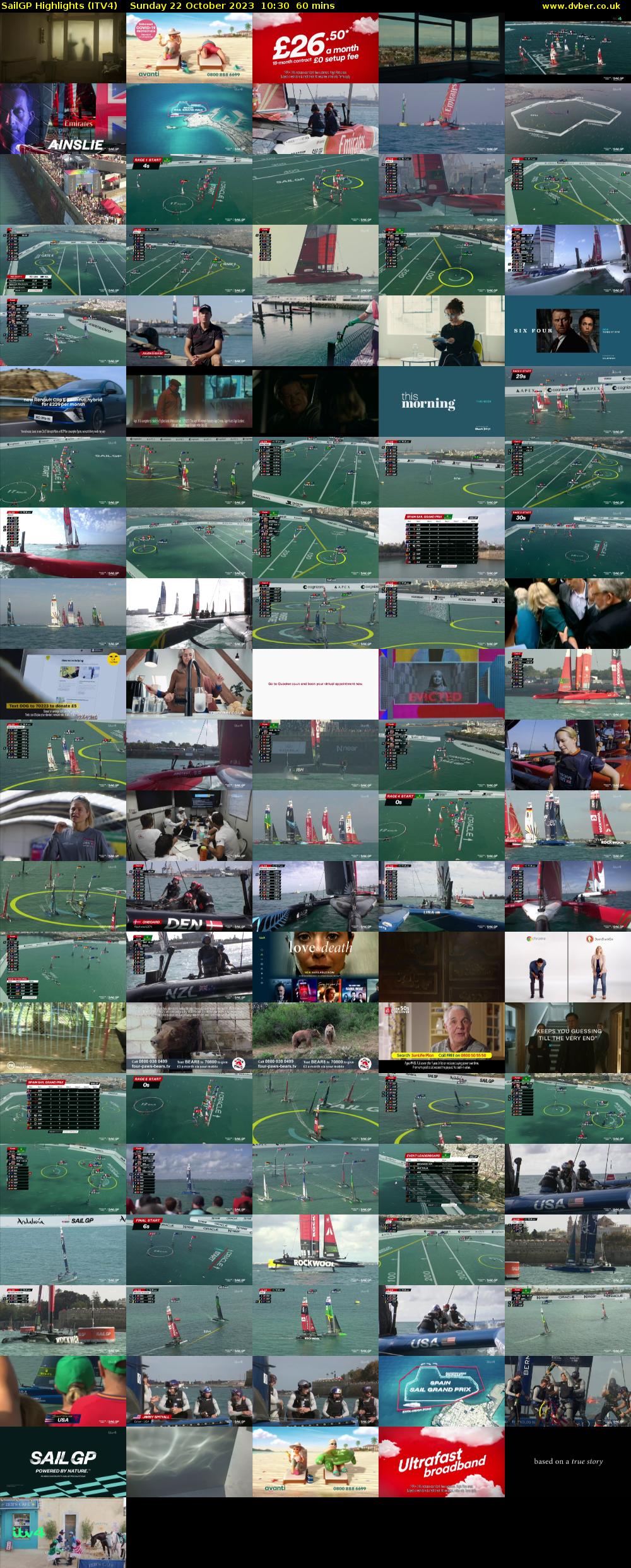 SailGP Highlights (ITV4) Sunday 22 October 2023 10:30 - 11:30