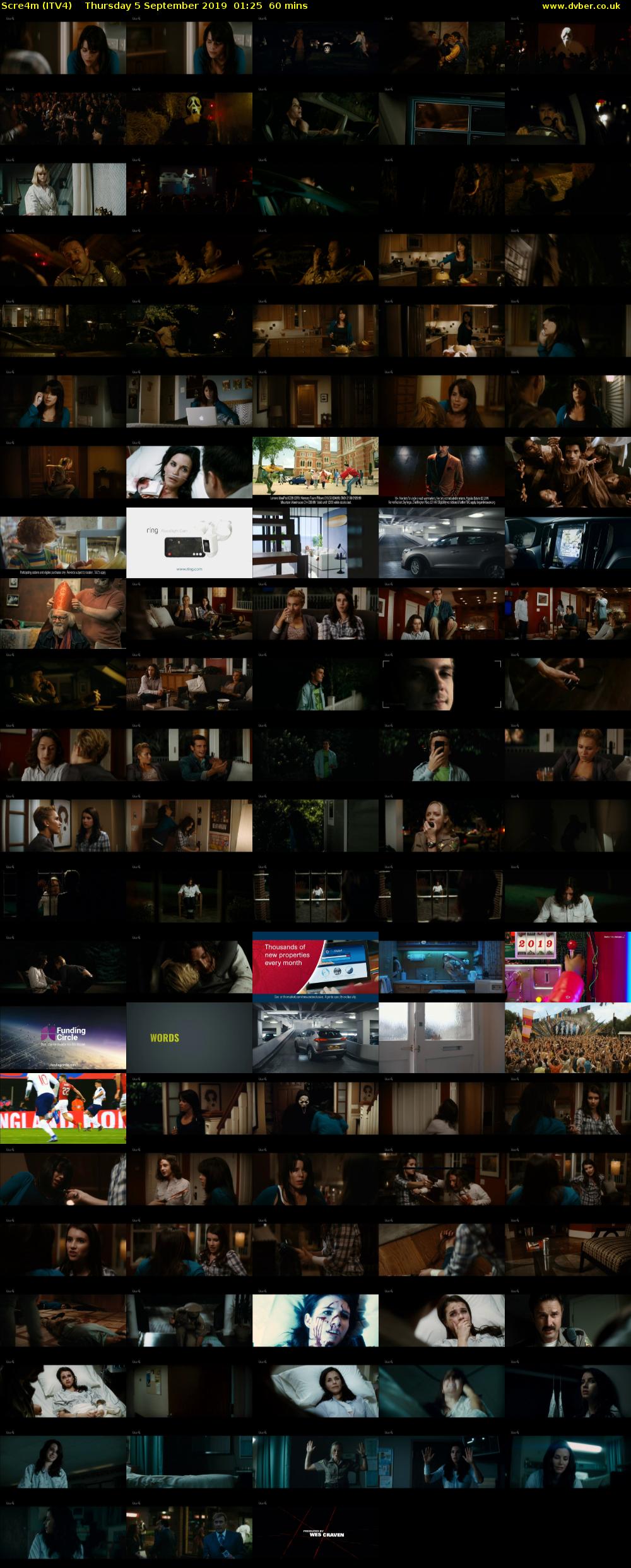 Scre4m (ITV4) Thursday 5 September 2019 01:25 - 02:25