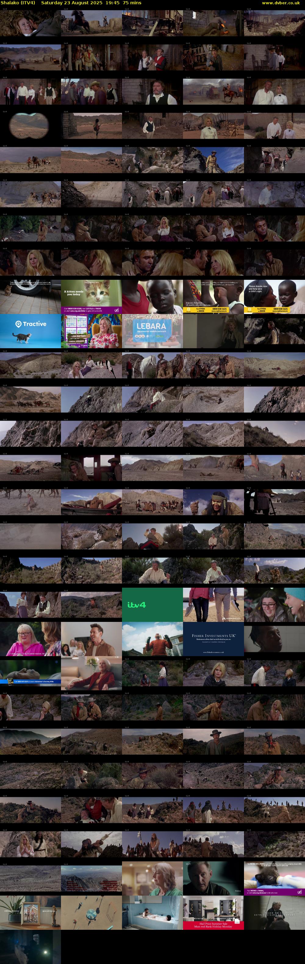 Shalako (ITV4) Saturday 23 August 2025 19:45 - 21:00