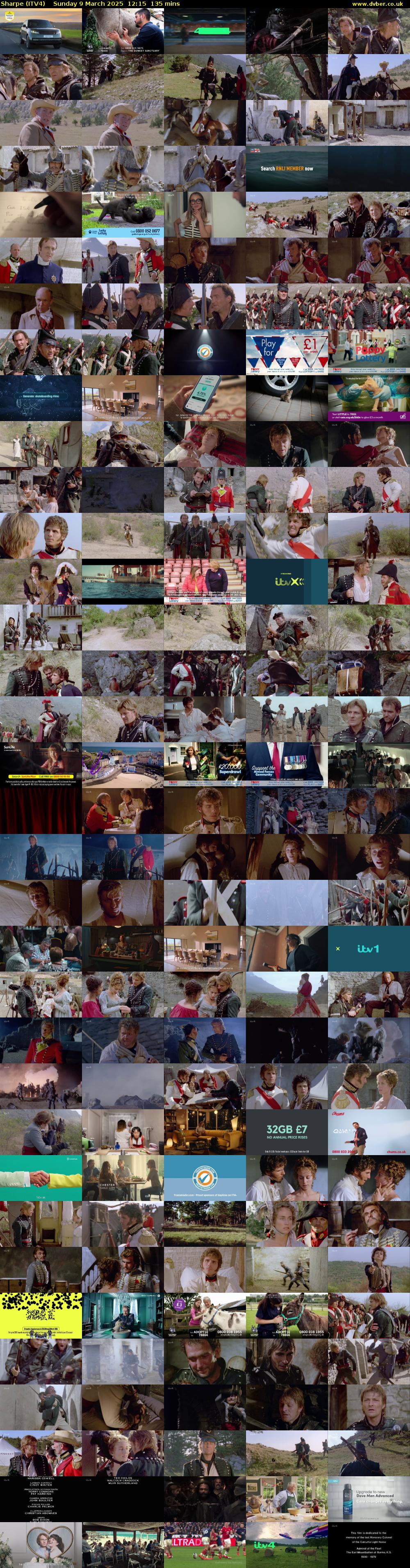 Sharpe (ITV4) Sunday 9 March 2025 12:15 - 14:30