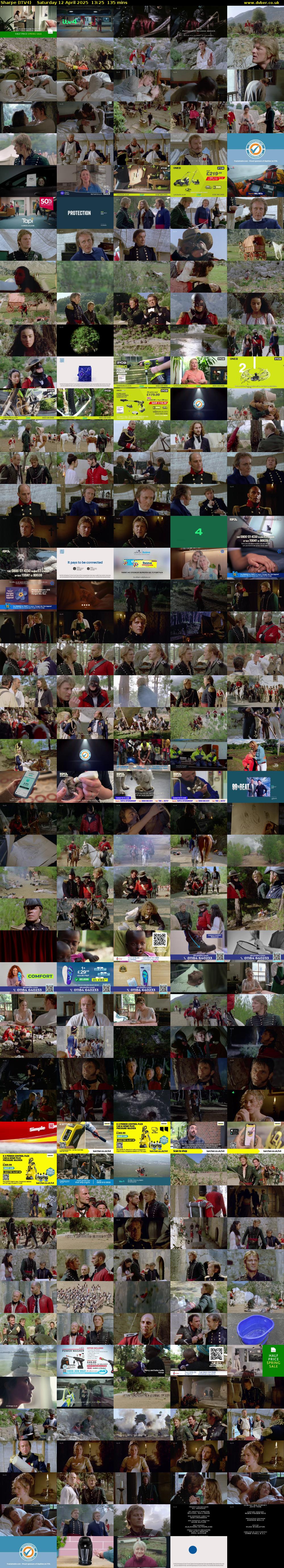 Sharpe (ITV4) Saturday 12 April 2025 13:25 - 15:40