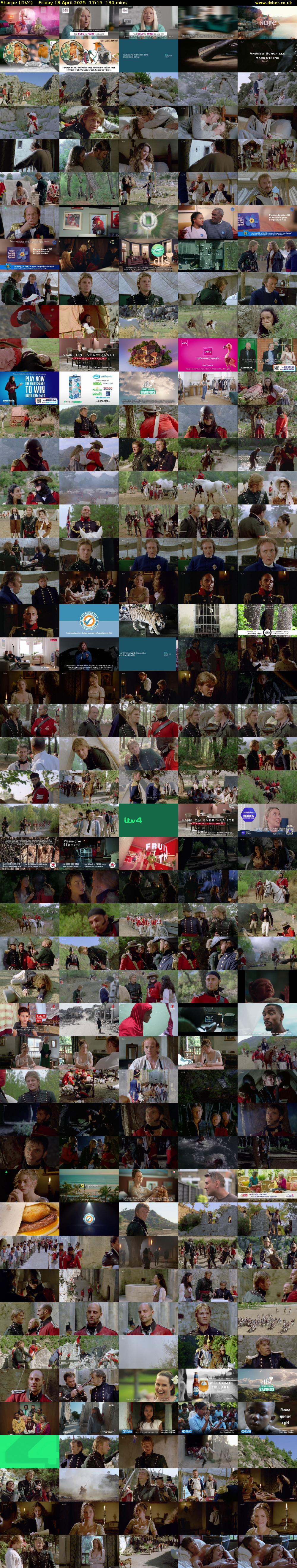 Sharpe (ITV4) Friday 18 April 2025 17:15 - 19:25