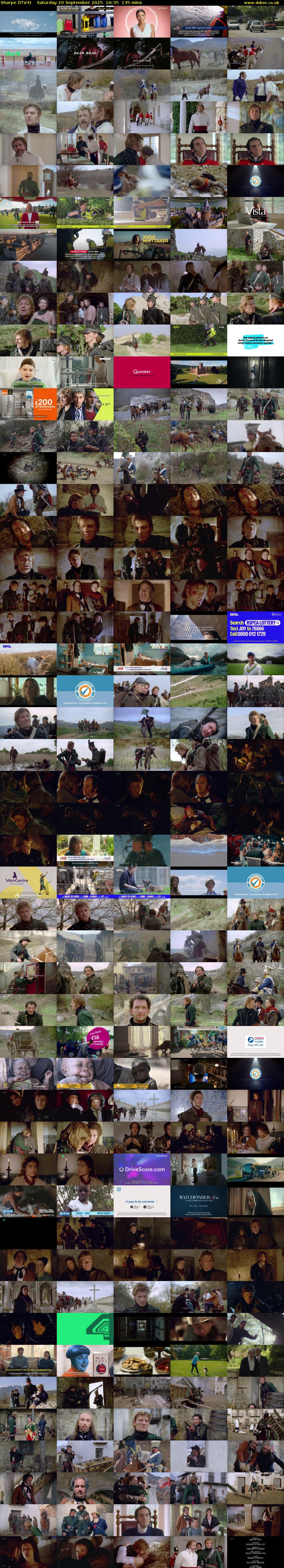 Sharpe (ITV4) Saturday 20 September 2025 16:35 - 18:50