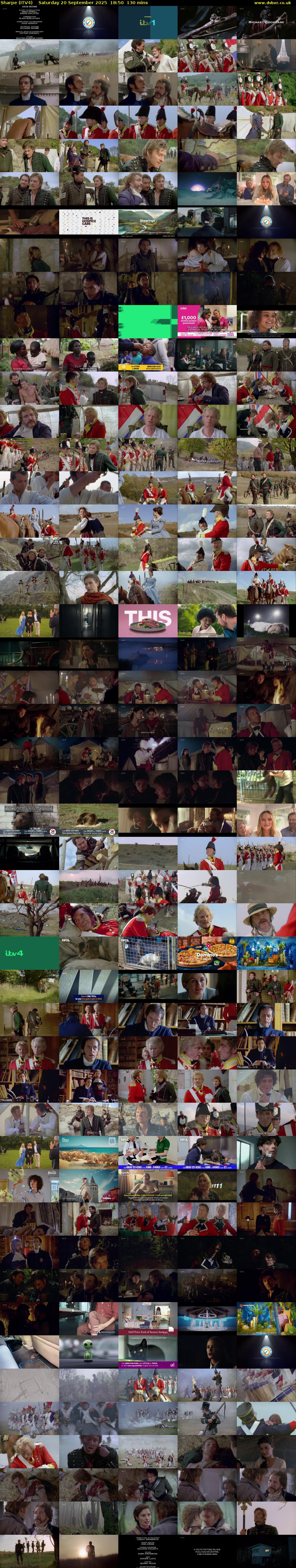 Sharpe (ITV4) Saturday 20 September 2025 18:50 - 21:00