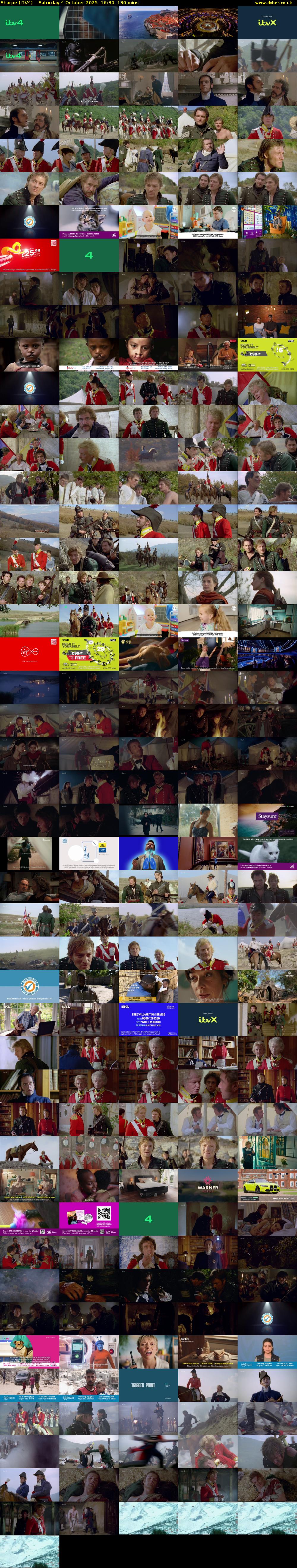 Sharpe (ITV4) Saturday 4 October 2025 16:30 - 18:40