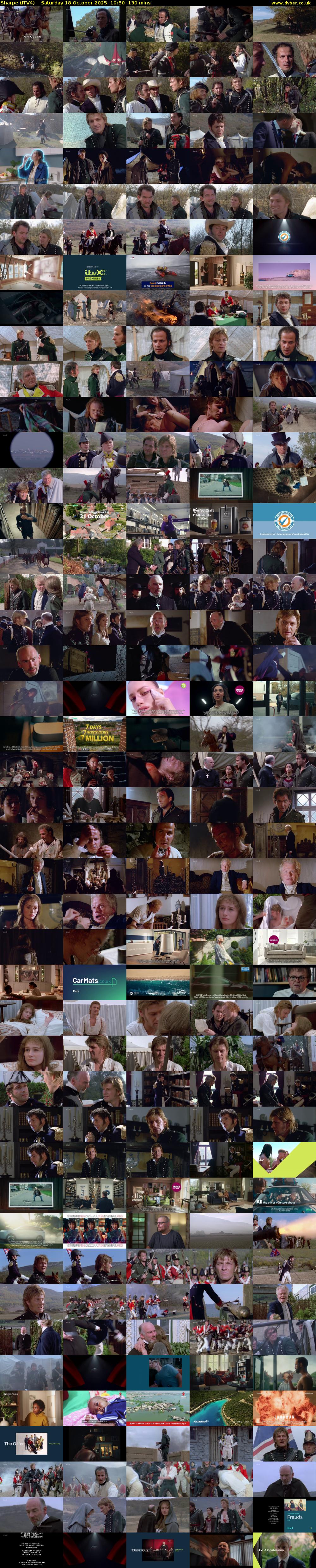 Sharpe (ITV4) Saturday 18 October 2025 19:50 - 22:00