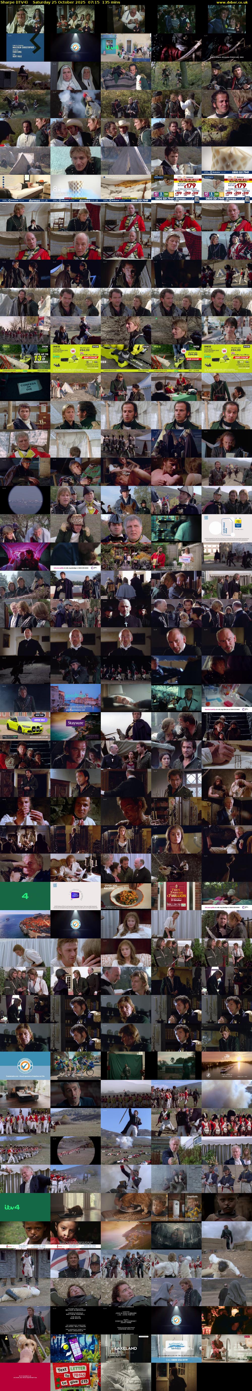 Sharpe (ITV4) Saturday 25 October 2025 07:15 - 09:30