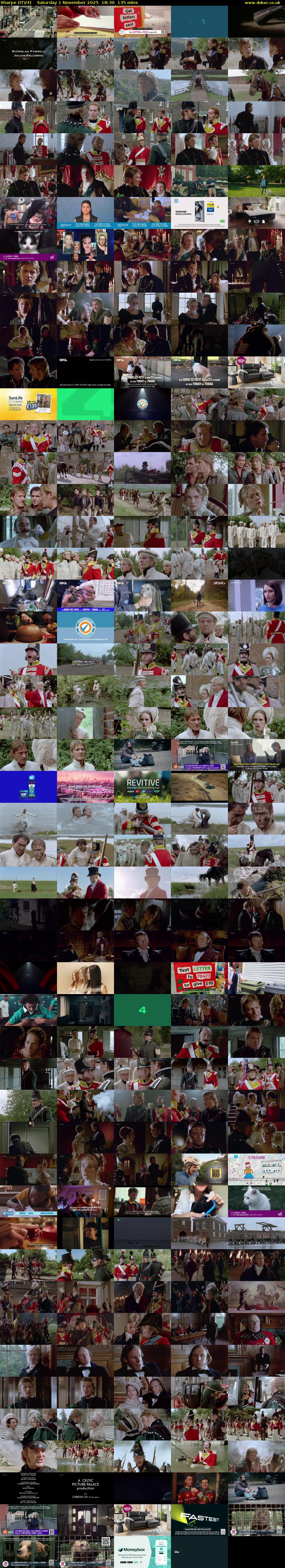 Sharpe (ITV4) Saturday 1 November 2025 18:30 - 20:45
