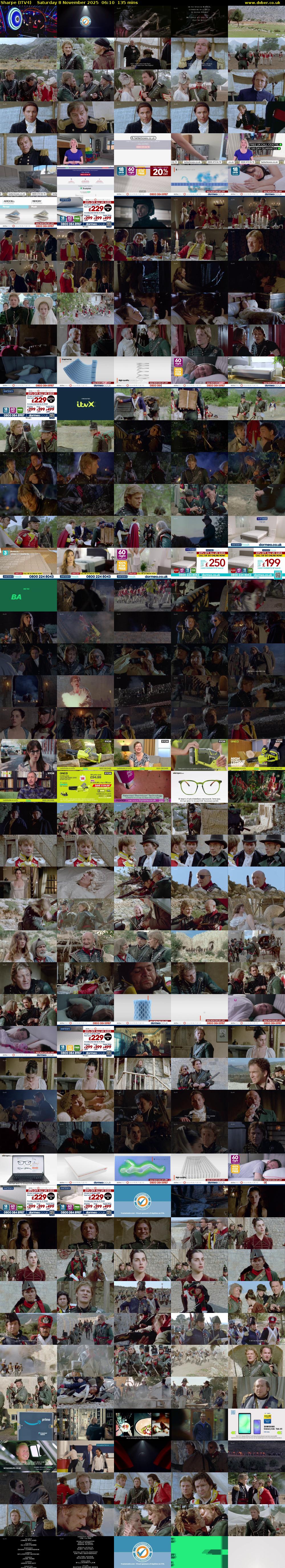 Sharpe (ITV4) Saturday 8 November 2025 06:10 - 08:25