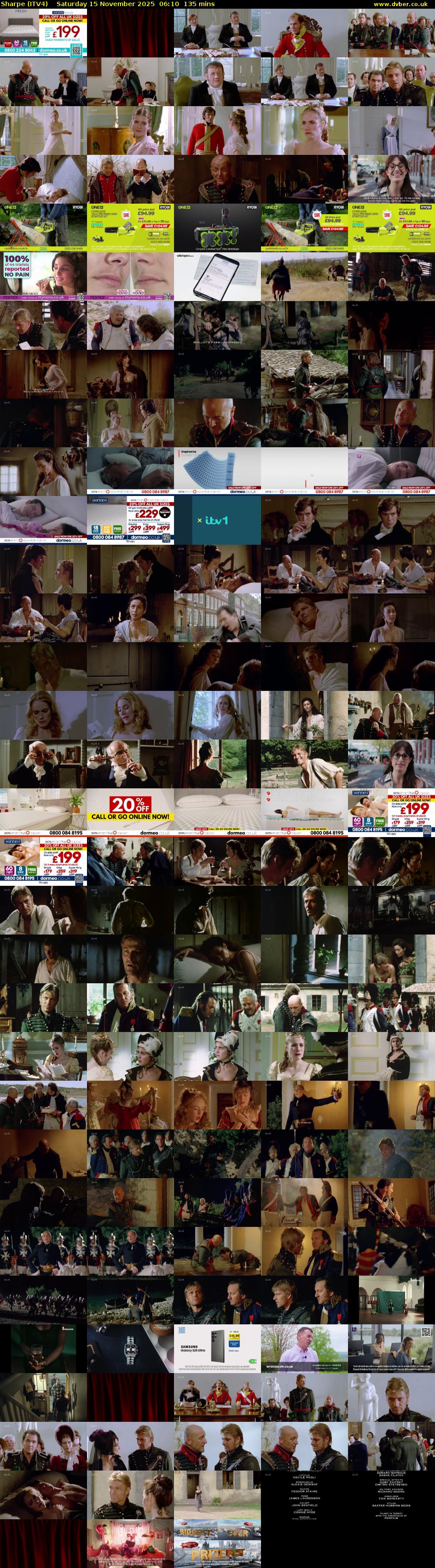 Sharpe (ITV4) Saturday 15 November 2025 06:10 - 08:25
