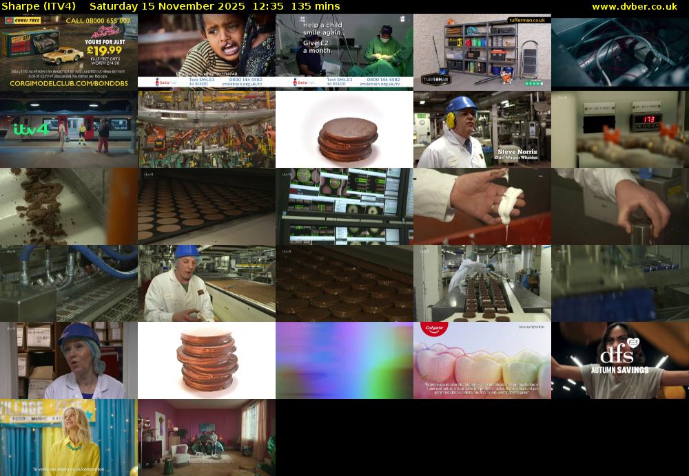 Sharpe (ITV4) Saturday 15 November 2025 12:35 - 14:50