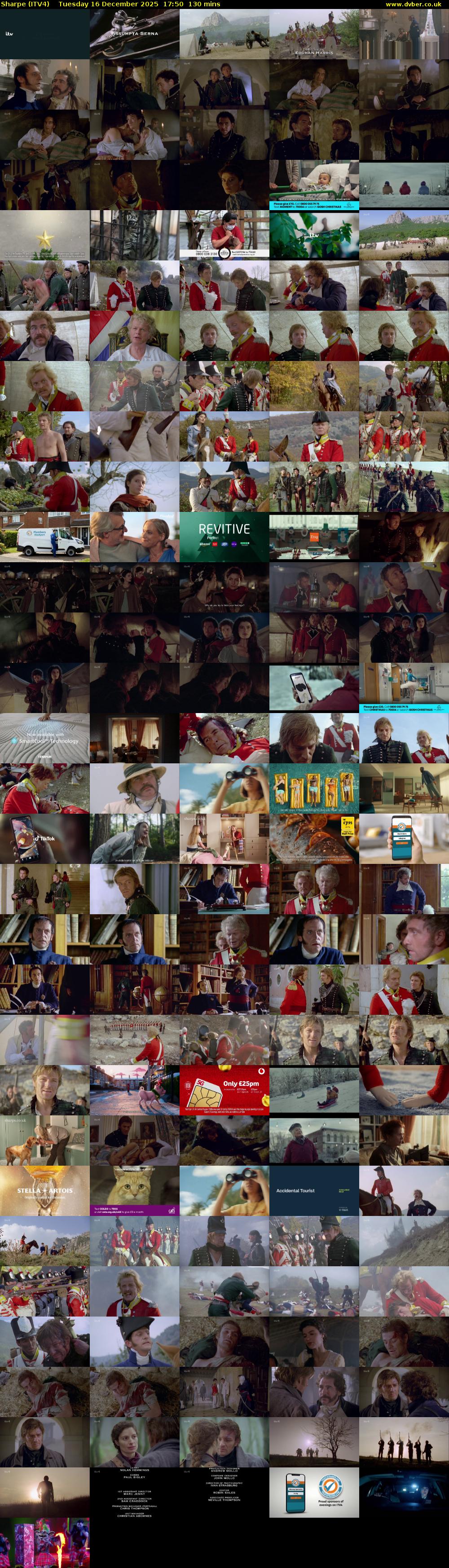 Sharpe (ITV4) Tuesday 16 December 2025 17:50 - 20:00