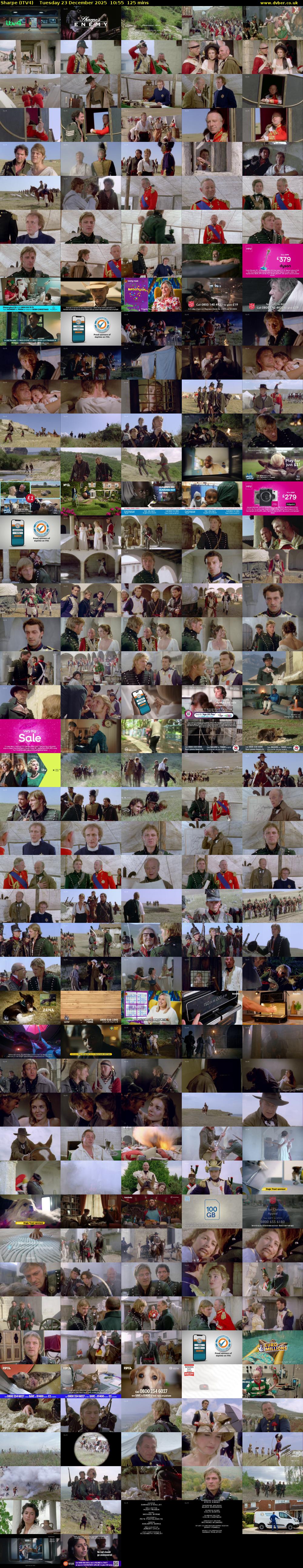 Sharpe (ITV4) Tuesday 23 December 2025 10:55 - 13:00