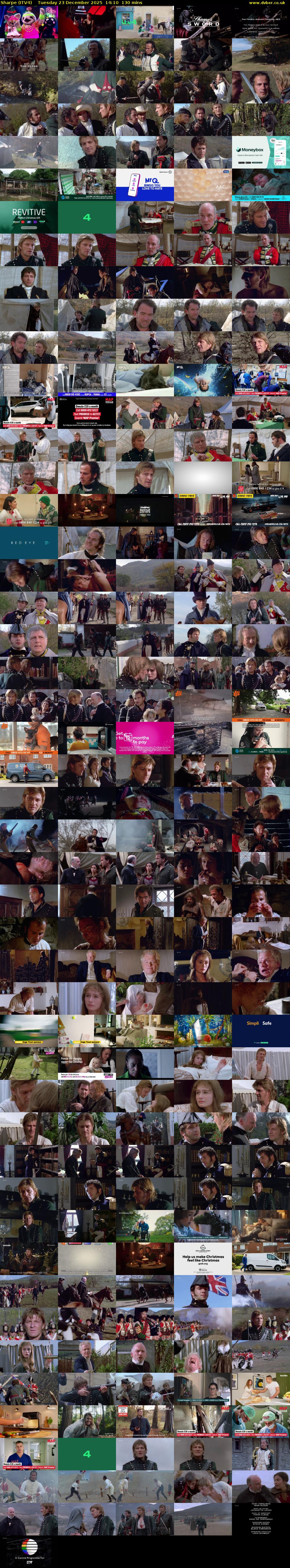 Sharpe (ITV4) Tuesday 23 December 2025 14:10 - 16:20