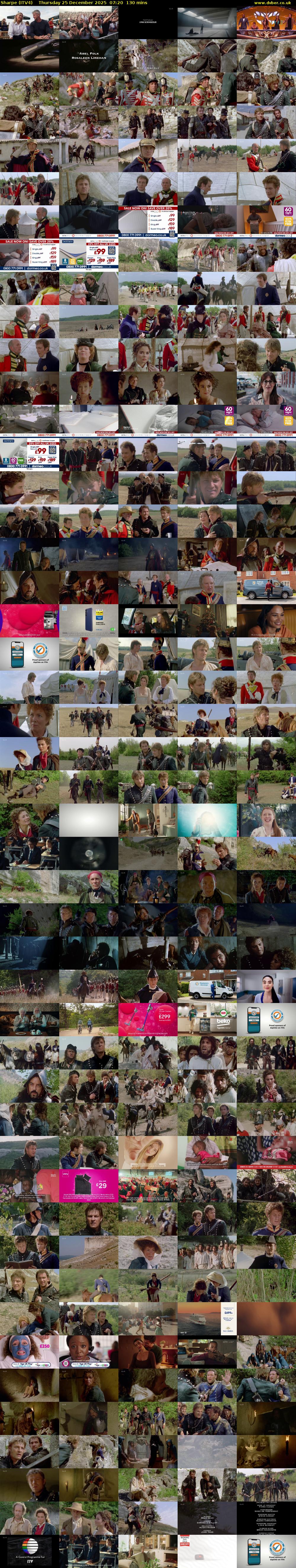 Sharpe (ITV4) Thursday 25 December 2025 07:20 - 09:30