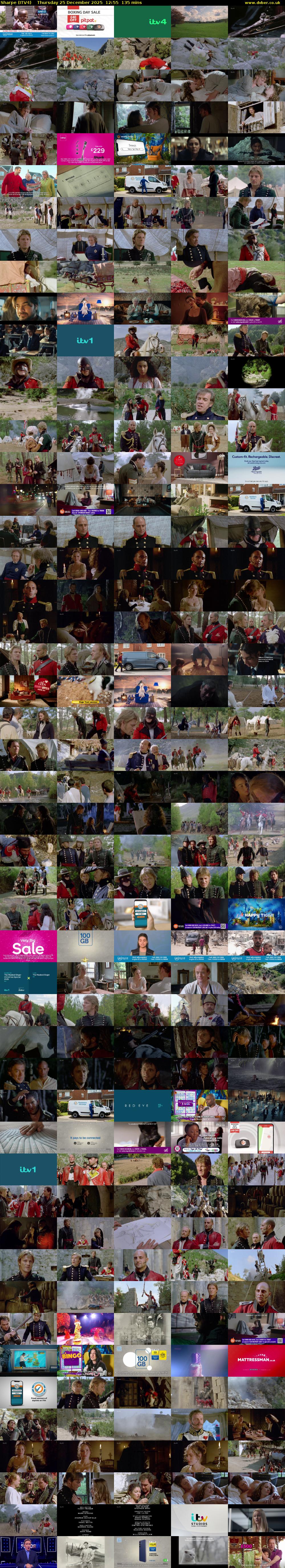 Sharpe (ITV4) Thursday 25 December 2025 12:55 - 15:10