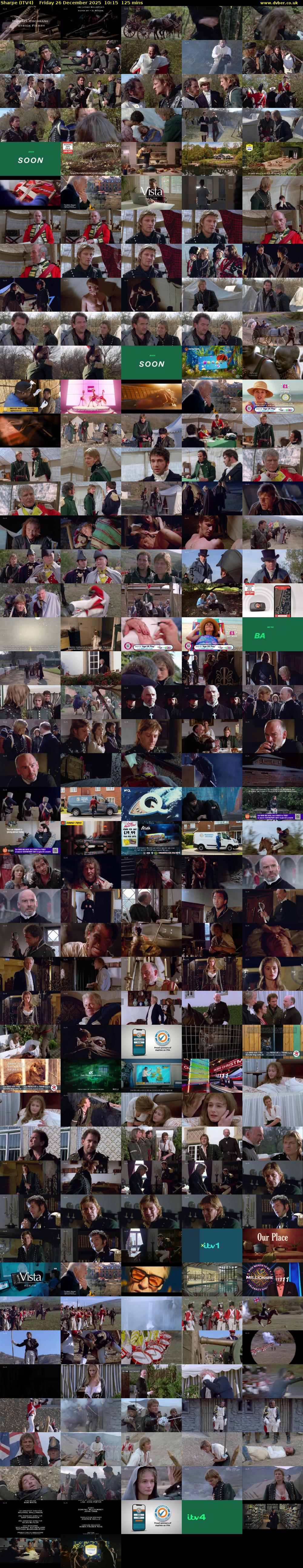Sharpe (ITV4) Friday 26 December 2025 10:15 - 12:20