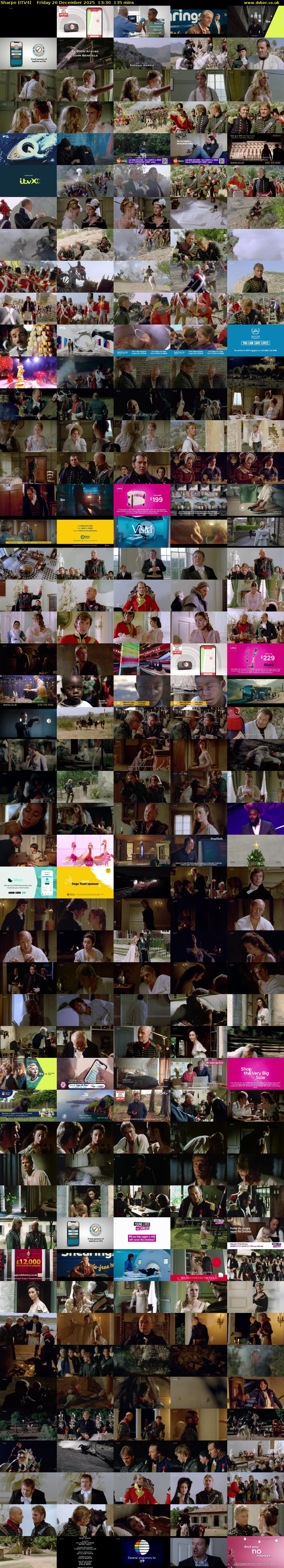 Sharpe (ITV4) Friday 26 December 2025 13:30 - 15:45