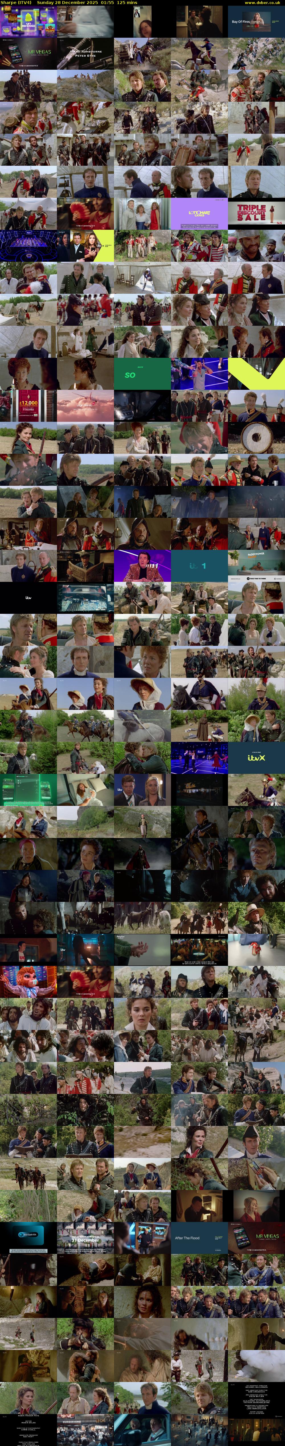Sharpe (ITV4) Sunday 28 December 2025 01:55 - 04:00