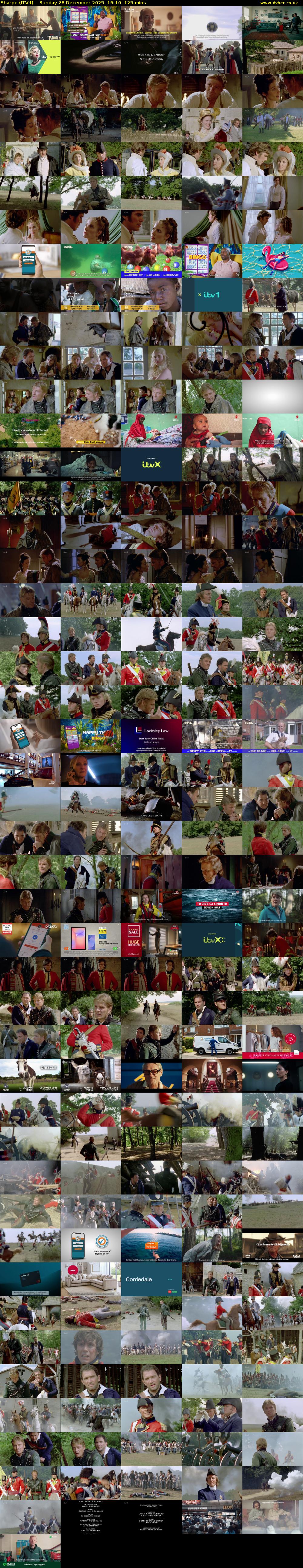 Sharpe (ITV4) Sunday 28 December 2025 16:10 - 18:15