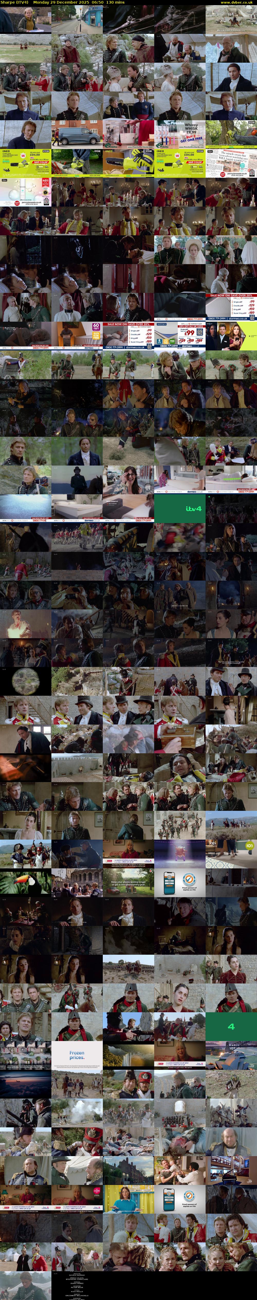 Sharpe (ITV4) Monday 29 December 2025 06:50 - 09:00