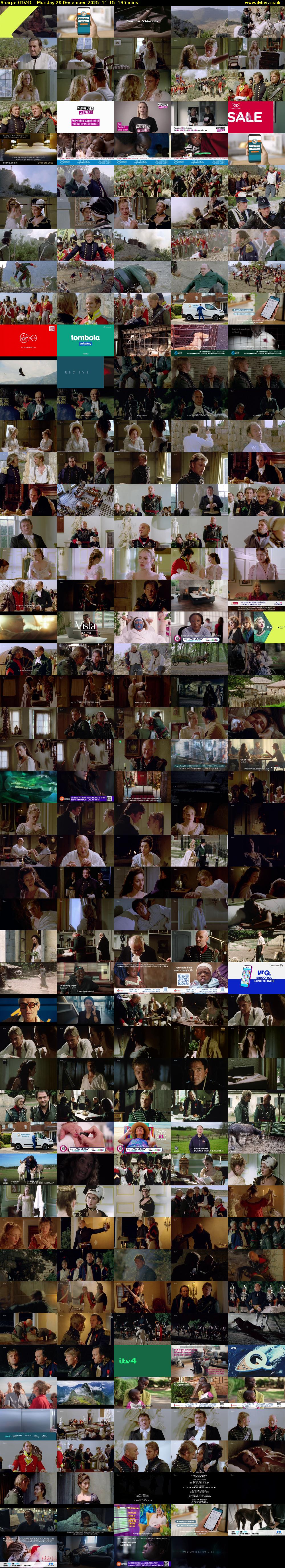 Sharpe (ITV4) Monday 29 December 2025 11:15 - 13:30