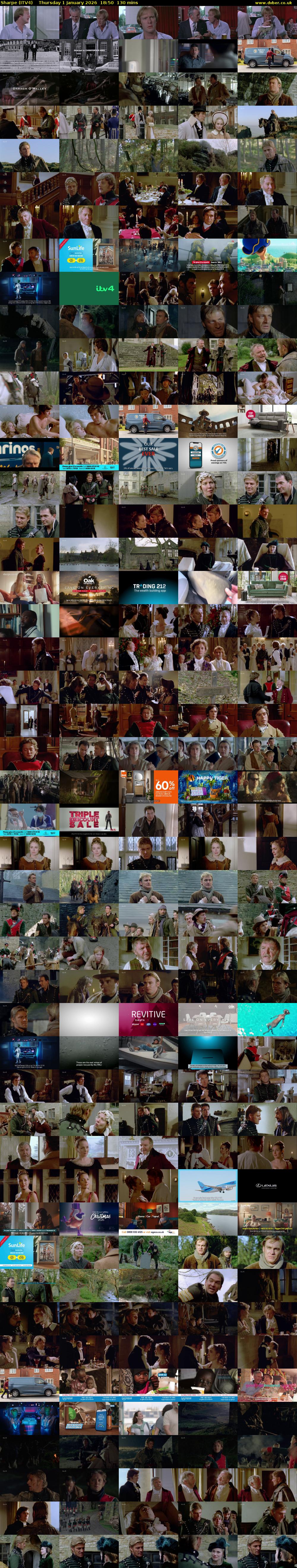 Sharpe (ITV4) Thursday 1 January 2026 18:50 - 21:00