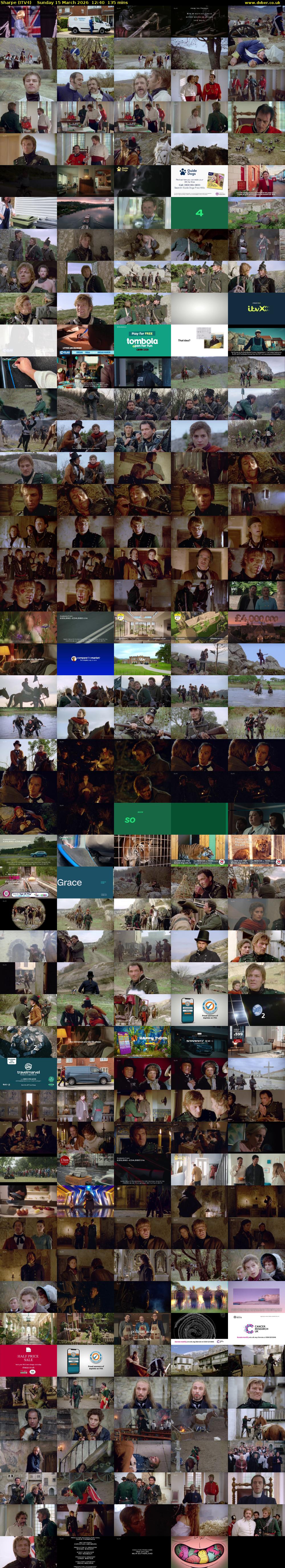 Sharpe (ITV4) Sunday 15 March 2026 12:40 - 14:55