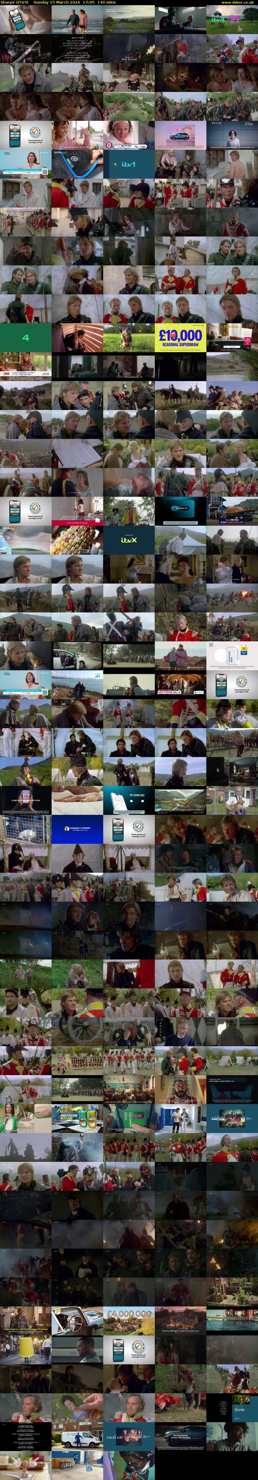 Sharpe (ITV4) Sunday 15 March 2026 17:05 - 19:25