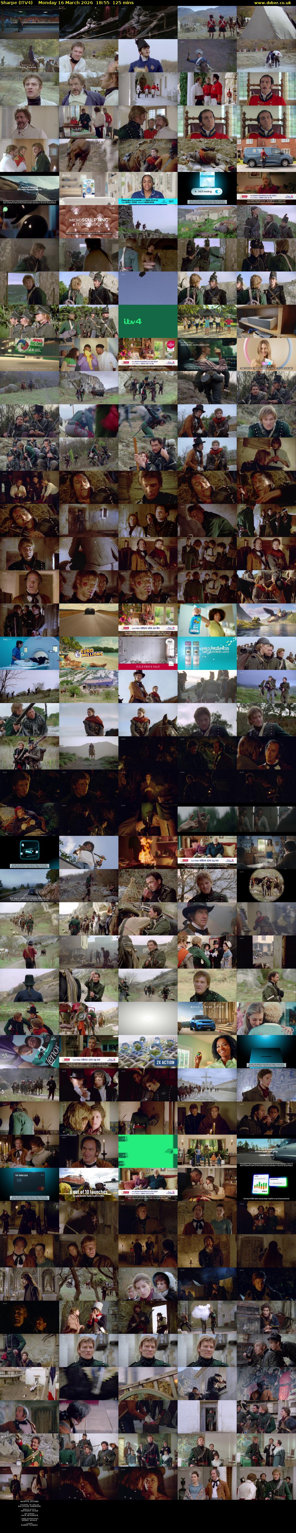 Sharpe (ITV4) Monday 16 March 2026 18:55 - 21:00