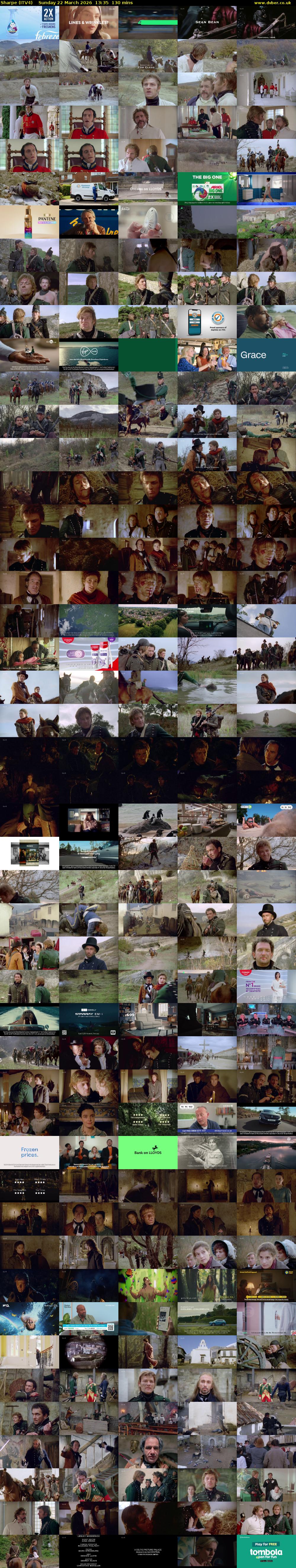Sharpe (ITV4) Sunday 22 March 2026 13:35 - 15:45