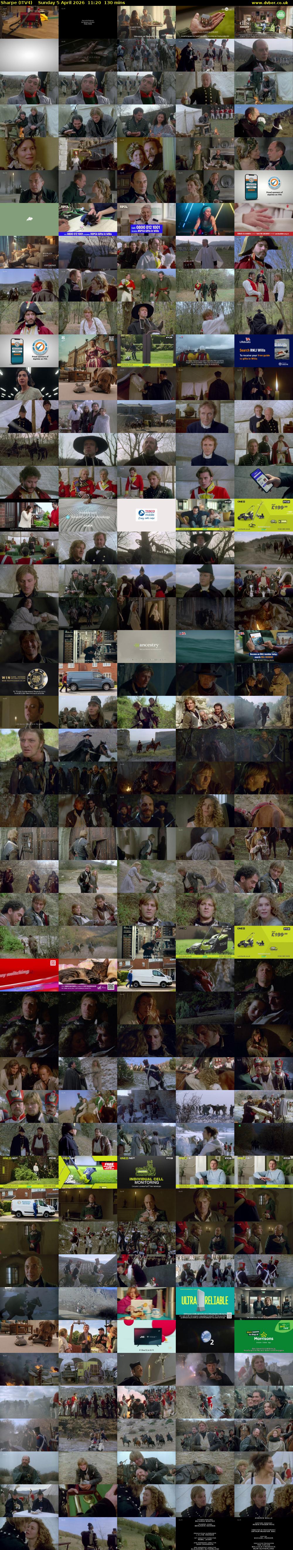 Sharpe (ITV4) Sunday 5 April 2026 11:20 - 13:30