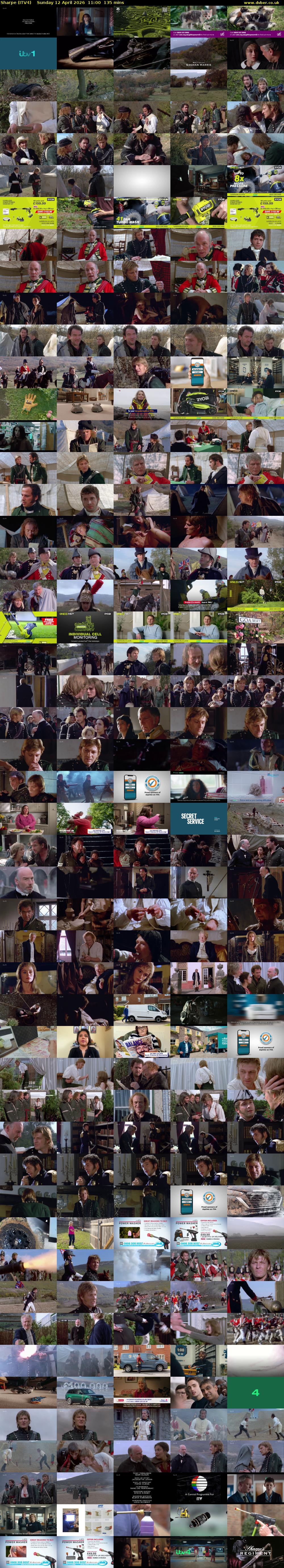 Sharpe (ITV4) Sunday 12 April 2026 11:00 - 13:15