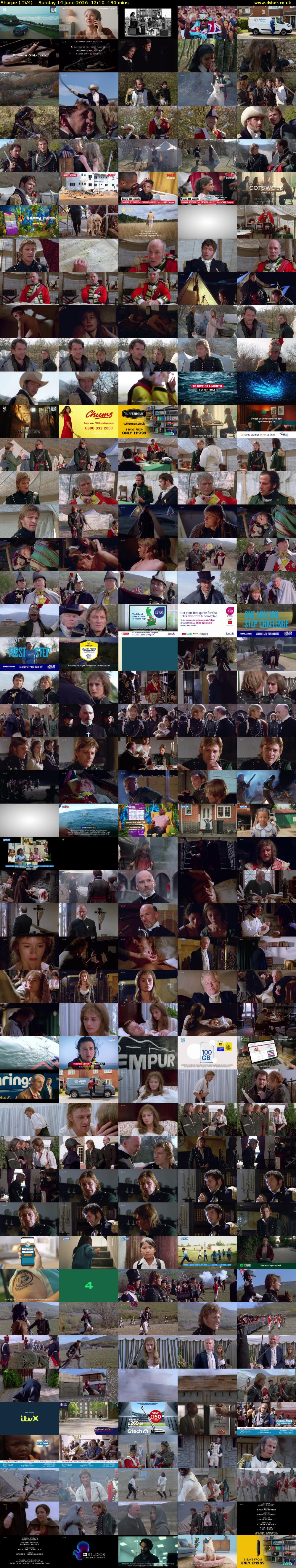 Sharpe (ITV4) Sunday 14 June 2026 12:10 - 14:20