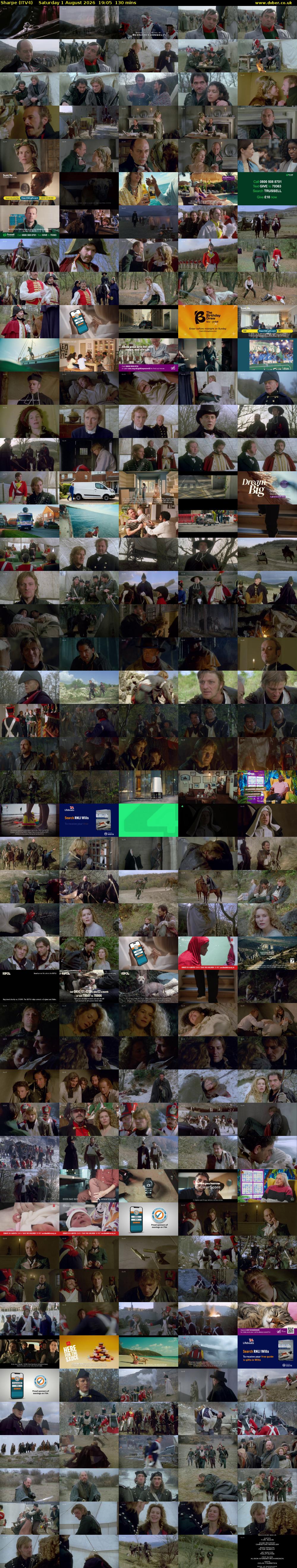 Sharpe (ITV4) Saturday 1 August 2026 19:05 - 21:15