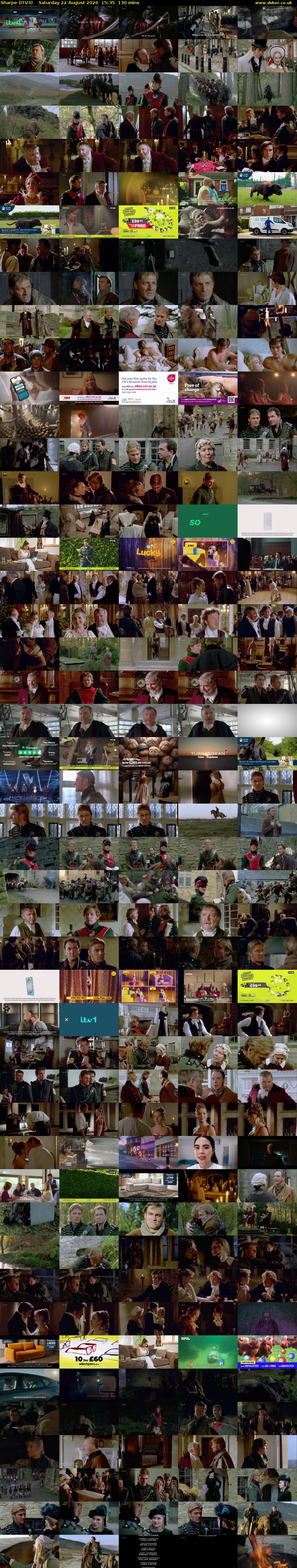 Sharpe (ITV4) Saturday 22 August 2026 15:35 - 17:45