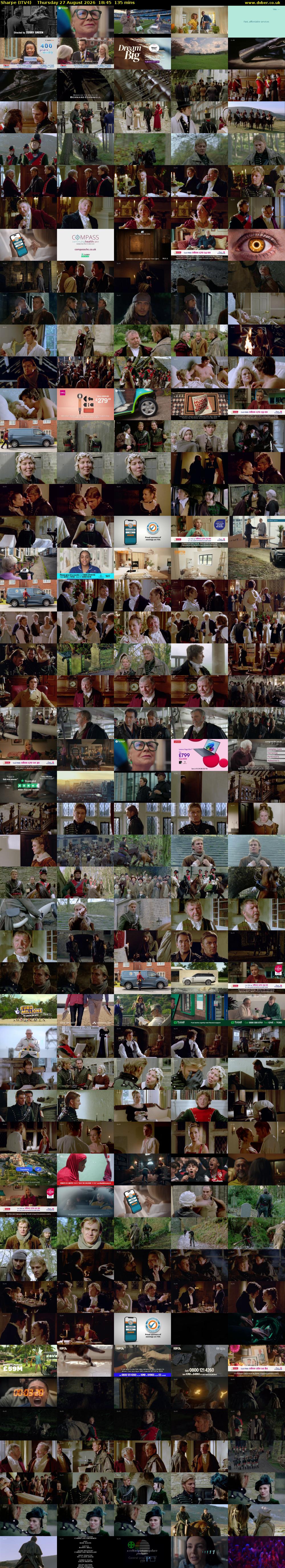 Sharpe (ITV4) Thursday 27 August 2026 18:45 - 21:00