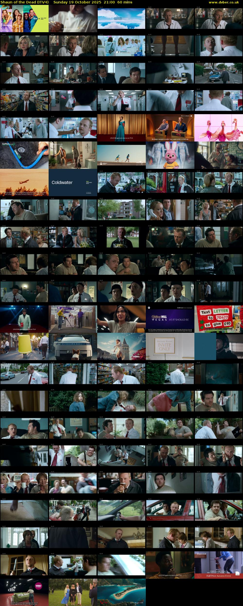 Shaun of the Dead (ITV4) Sunday 19 October 2025 21:00 - 22:00