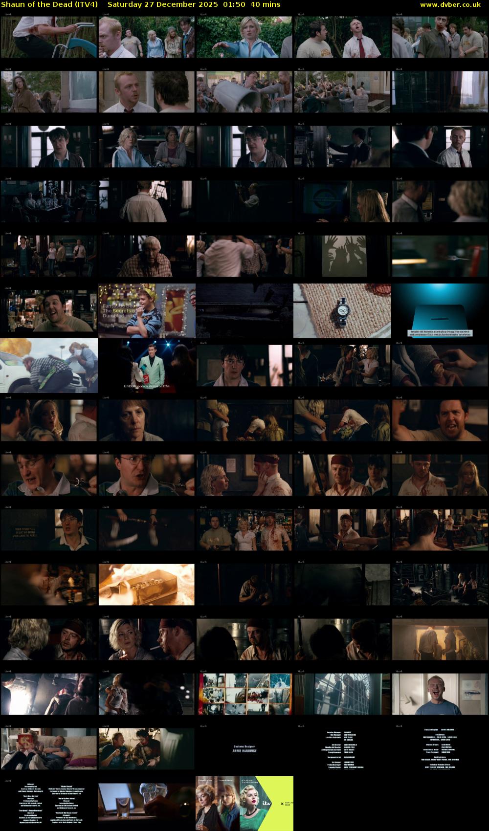 Shaun of the Dead (ITV4) Saturday 27 December 2025 01:50 - 02:30