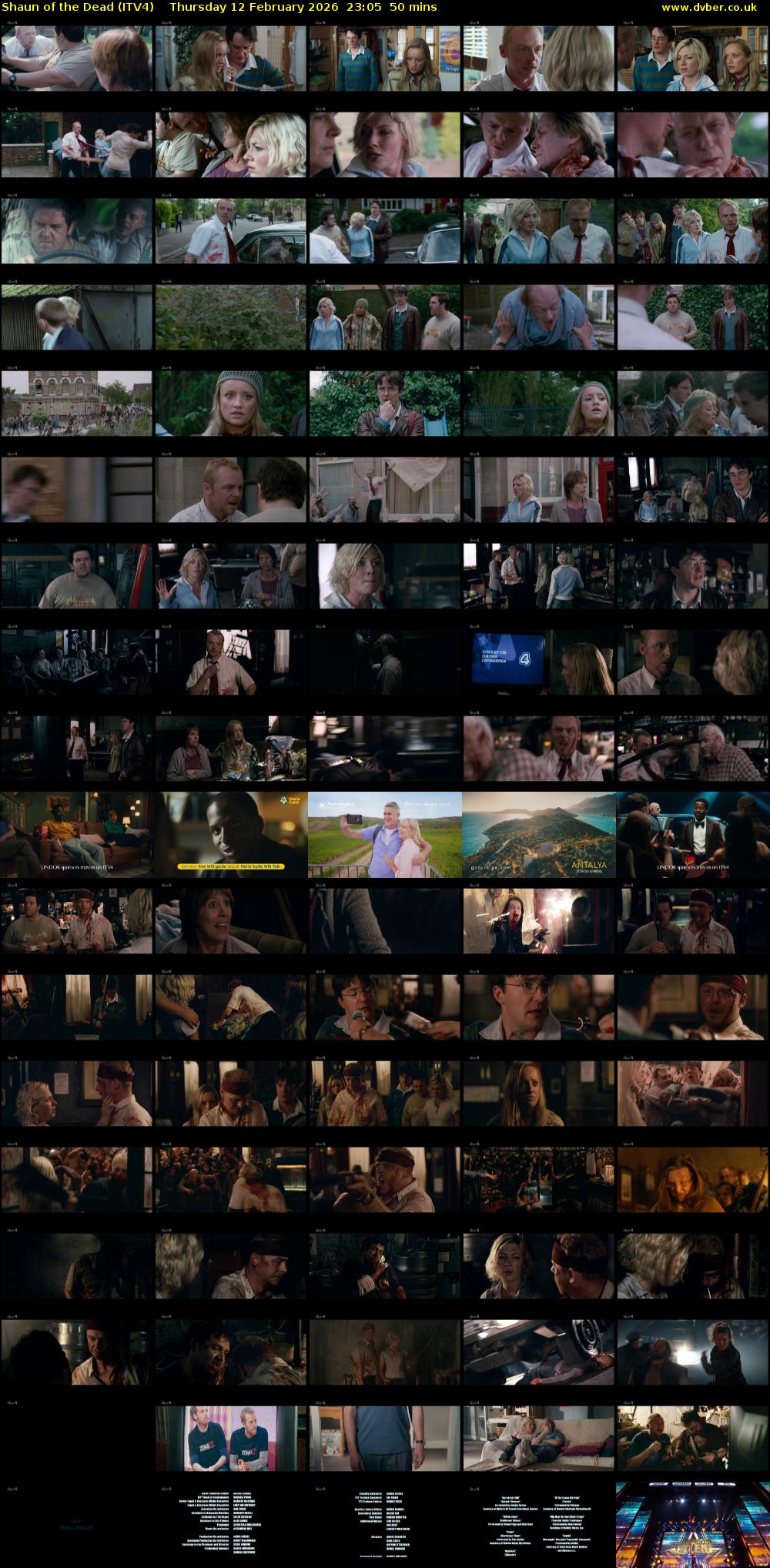 Shaun of the Dead (ITV4) Thursday 12 February 2026 23:05 - 23:55