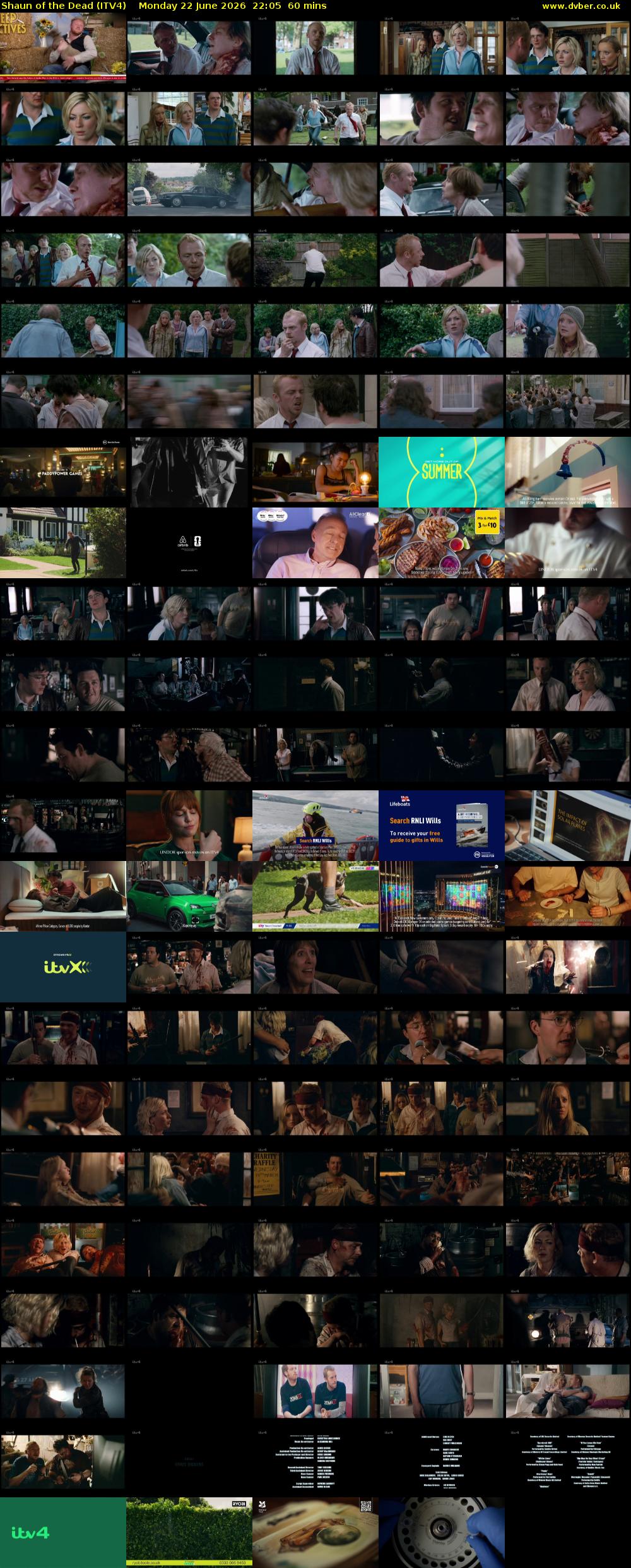 Shaun of the Dead (ITV4) Monday 22 June 2026 22:05 - 23:05