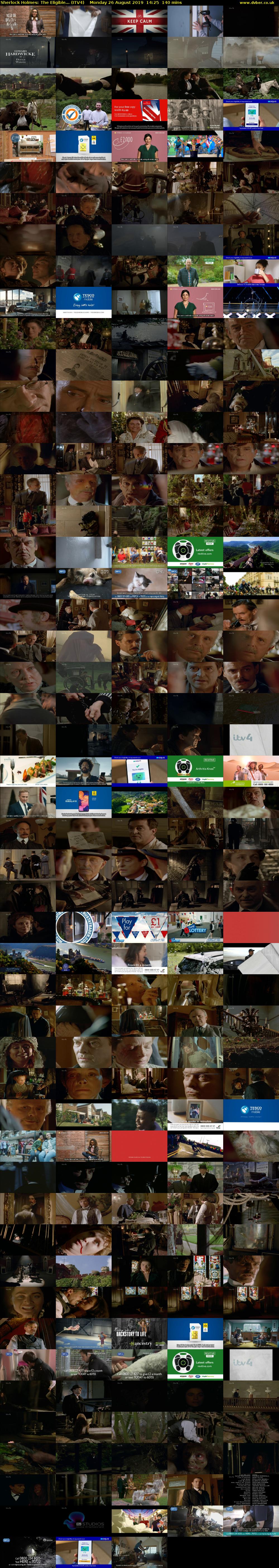 Sherlock Holmes: The Eligible... (ITV4) Monday 26 August 2019 14:25 - 16:45