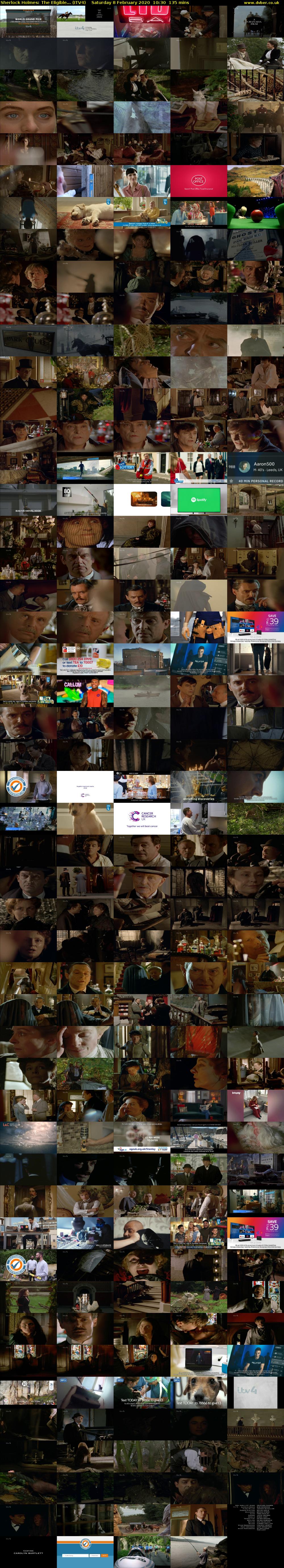 Sherlock Holmes: The Eligible... (ITV4) Saturday 8 February 2020 10:30 - 12:45